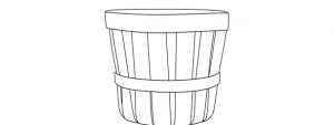 Wood Bushel Basket Template – Large