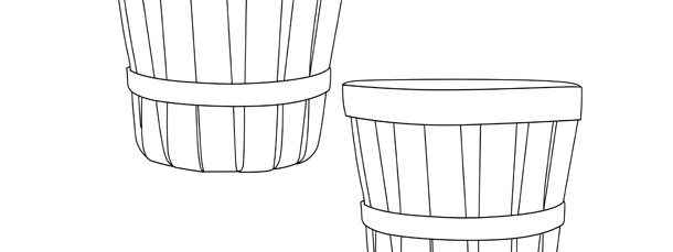 Download Wood Bushel Basket Template - Medium
