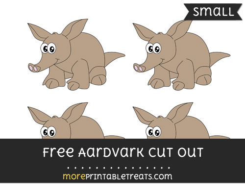 Free Aardvark Cut Out -Small