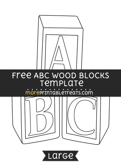 Free Abc Wood Blocks Template - Large