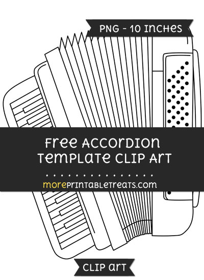 Free Accordion Template - Clipart