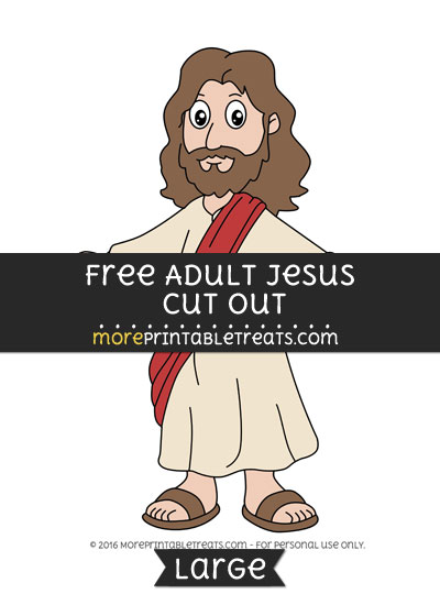 Free Adult Jesus Cut Out - Large