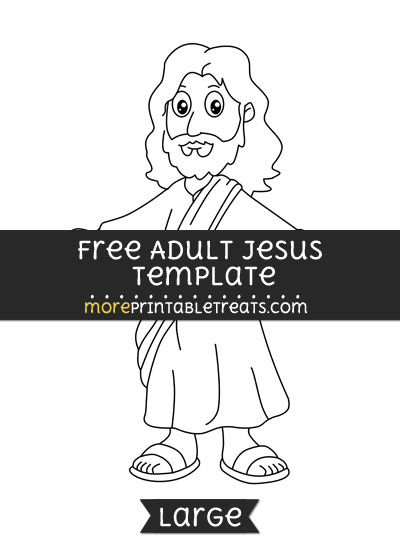 Free Adult Jesus Template - Large