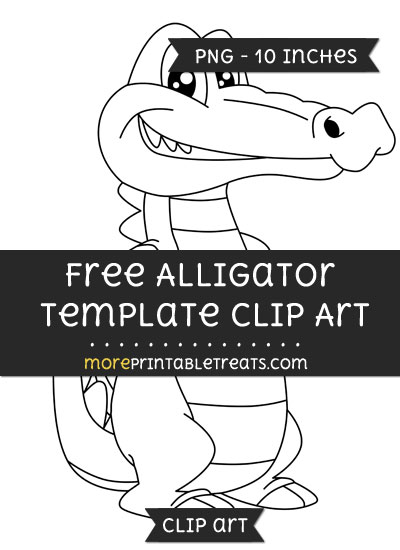 Free Alligator Template - Clipart