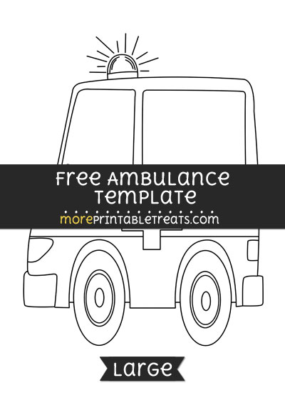 Free Ambulance Template - Large