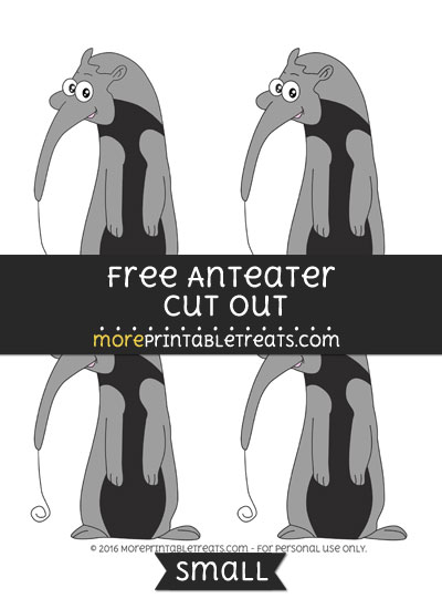 Free Anteater Cut Out -Small
