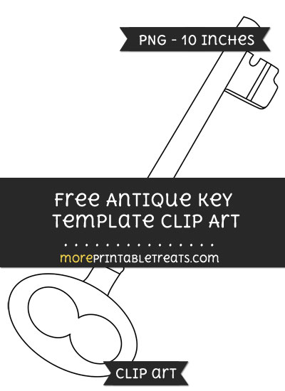 Free Antique Key Template - Clipart