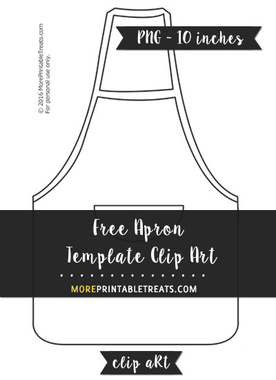 Free Apron Template - Clipart