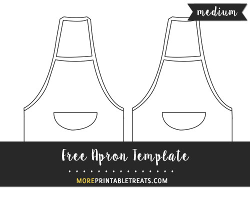 Free Apron Template - Medium Size