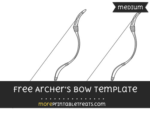 Free Archers Bow Template - Medium