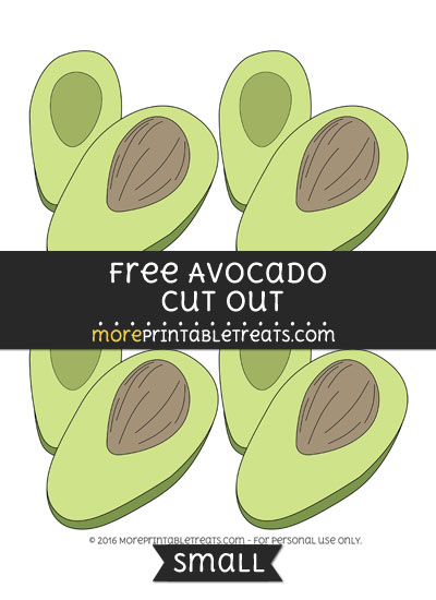 Free Avocado Cut Out -Small