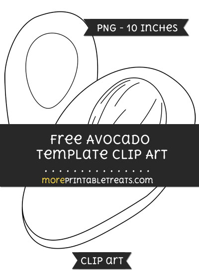 Free Avocado Template - Clipart