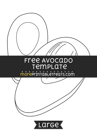 Free Avocado Template - Large