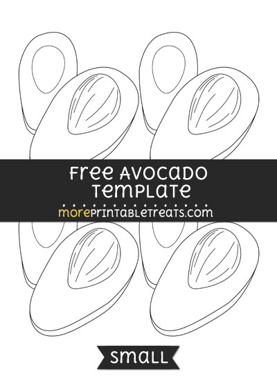 Free Avocado Template - Small
