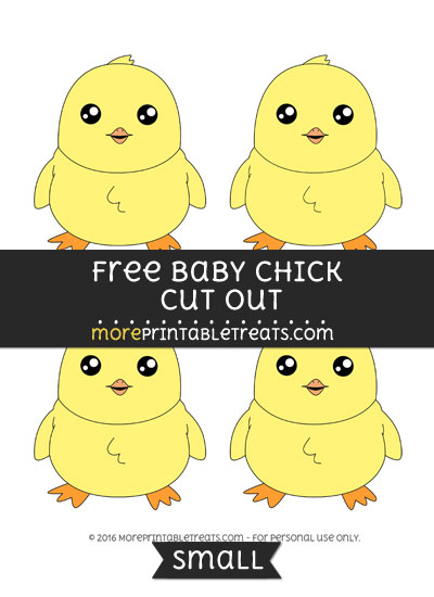 Free Baby Chick Cut Out -Small