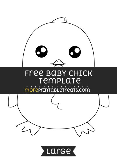 Free Baby Chick Template - Large