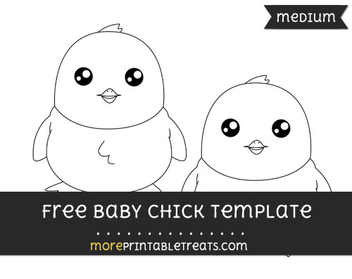Free Baby Chick Template - Medium