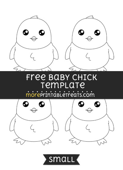 Free Baby Chick Template - Small