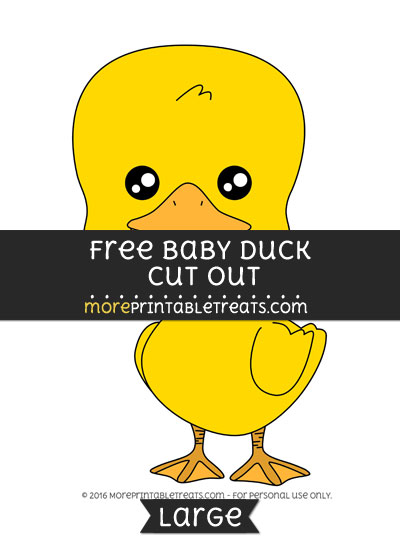 Free Baby Duck Cut Out - Large