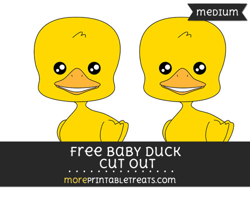 Free Baby Duck Cut Out - Medium