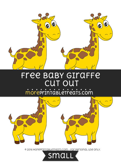Free Baby Giraffe Cut Out -Small