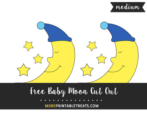 Free Baby Moon Cut Out - Medium