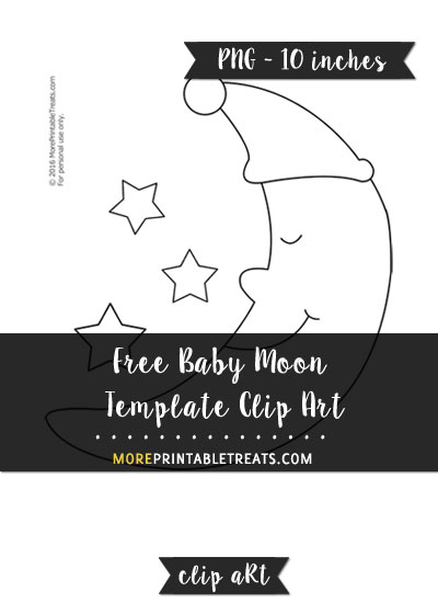Free Baby Moon Template - Clipart