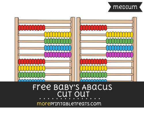 Free Babys Abacus Cut Out - Medium