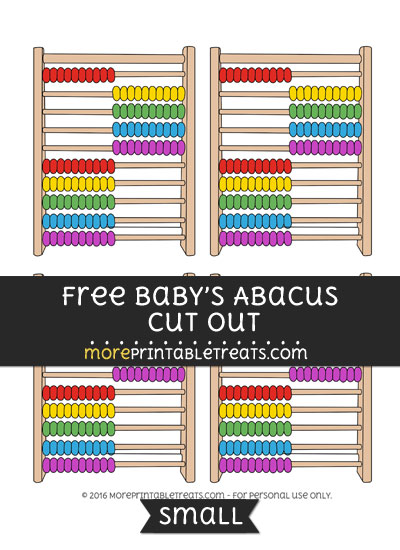 Free Babys Abacus Cut Out -Small