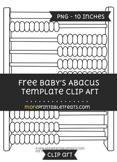 Free Babys Abacus Template - Clipart