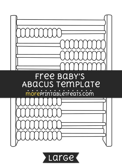 Free Babys Abacus Template - Large