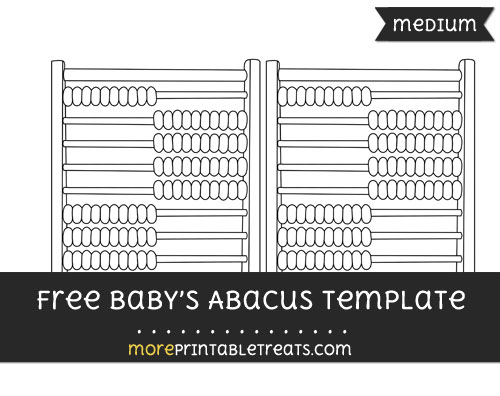 Free Babys Abacus Template - Medium
