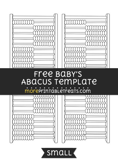 Free Babys Abacus Template - Small