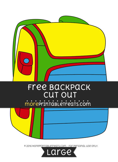 Free Backpack Cut Out - Large