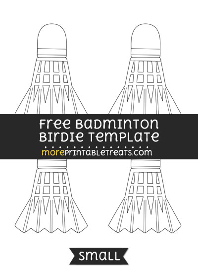 Free Badminton Birdie Template - Small