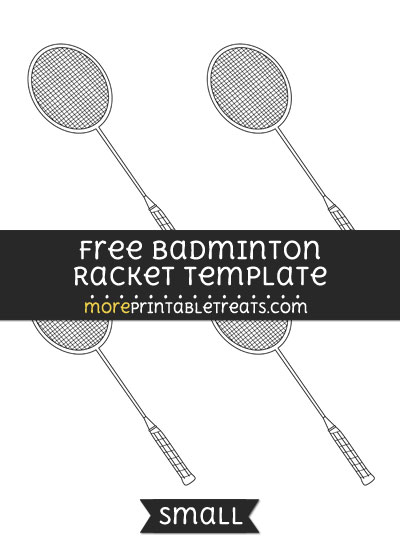 Free Badminton Racket Template - Small