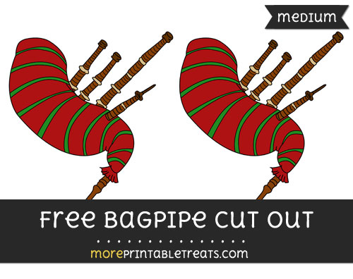 Free Bagpipe Cut Out - Medium Size Printable