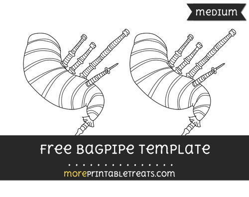 Free Bagpipe Template - Medium
