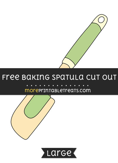 Free Baking Spatula Cut Out - Large size printable