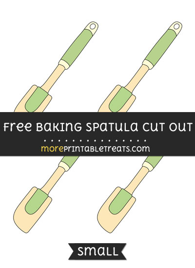 Free Baking Spatula Cut Out - Small Size Printable