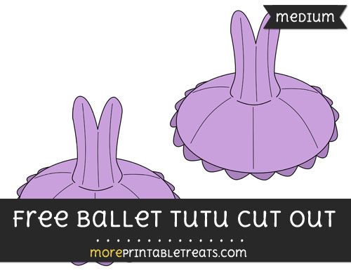 Free Ballet Tutu Cut Out - Medium Size Printable