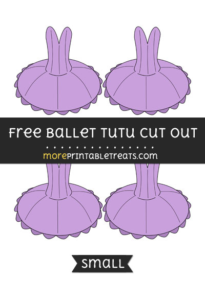 Free Ballet Tutu Cut Out - Small Size Printable