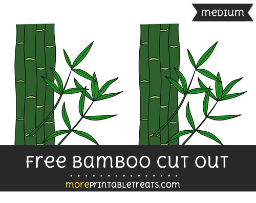 Free Bamboo Cut Out - Medium Size Printable