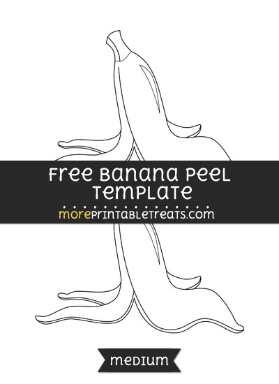 Free Banana Peel Template - Medium