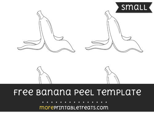 Free Banana Peel Template - Small