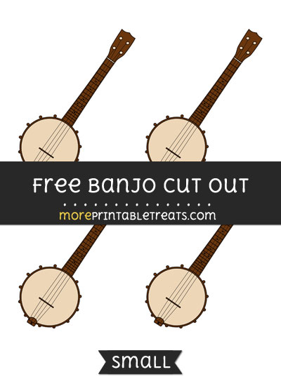 Free Banjo Cut Out - Small Size Printable