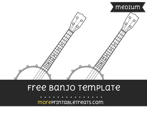 Free Banjo Template - Medium