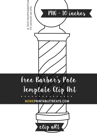 Free Barber's Pole Template - Clipart