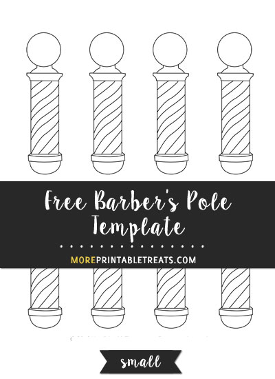 Free Barber's Pole Template - Small Size