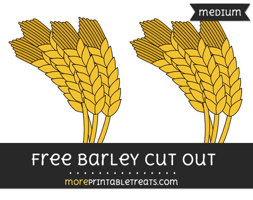 Free Barley Cut Out - Medium Size Printable